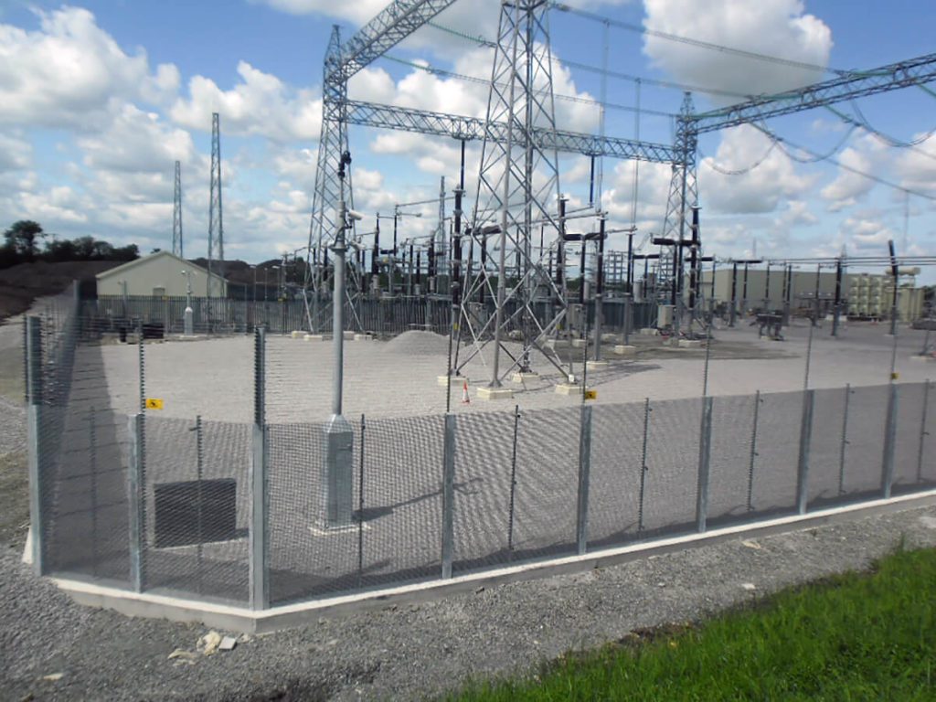 Eirgrid - secure British electricity supply Fencing for Substation