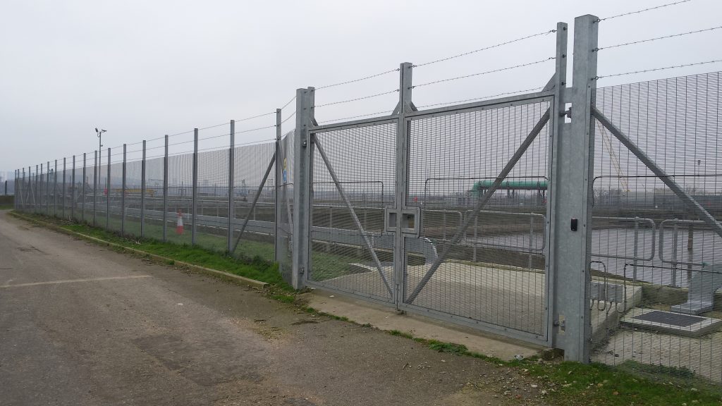 HiSec 358 Mesh Security Fencing for Waterworks