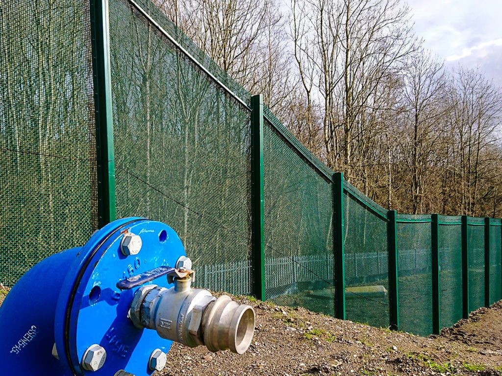 Zaun ArmaWeave Woven Mesh CPNI Approved Fencing Waterworks Site Security