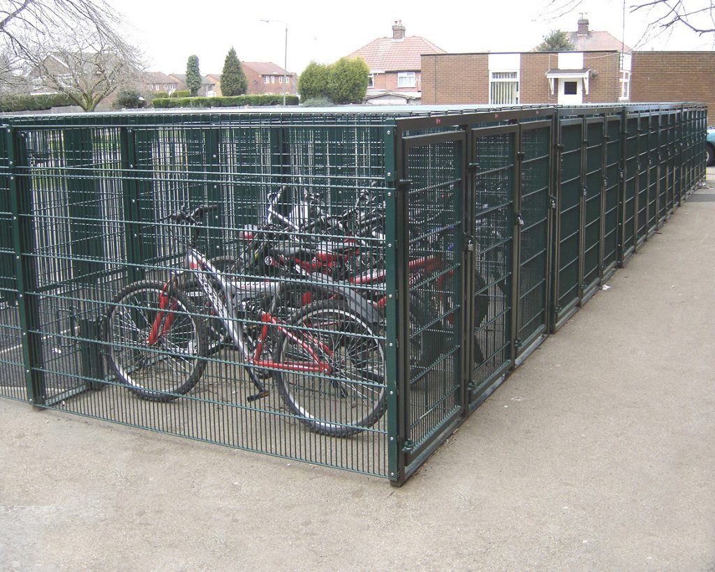 Bike Lockers secure bike storage