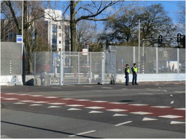 major event security Zaun fencing at the Nuclear Security Summit in The Hague
