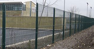 Industrial-Perimeter-Fencing private property security fence