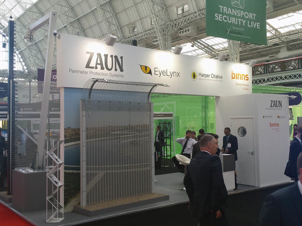 Zaun will display security systems integration at CTX as installed recently at the Tory conference Temporary Security Fence