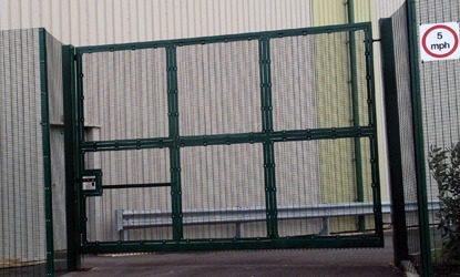 Manual Vehicle Gates Construction Site Security Fenciencing fencing for industrial sites