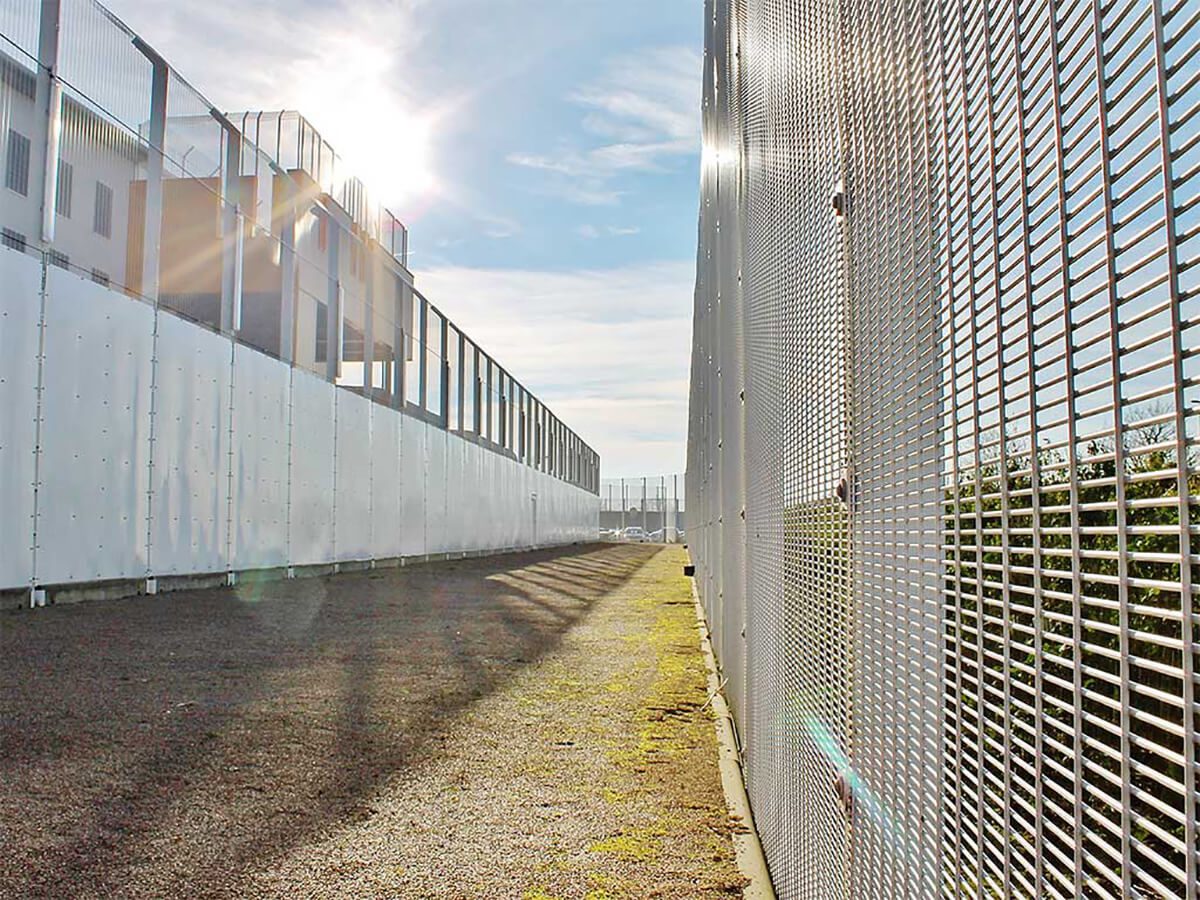 High Security Prison Fencing Prison Mesh hmp approved fencing contractor noms