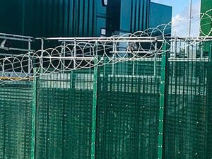 CorruSec SR3 Rated Fencing with Topping