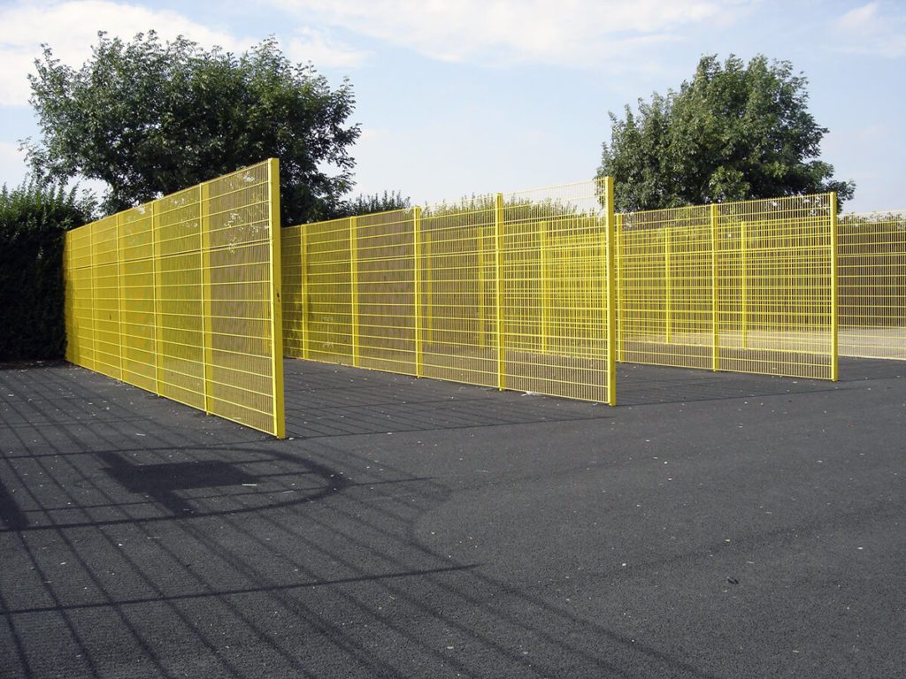 Cricket Lanes made from Mesh Fencing