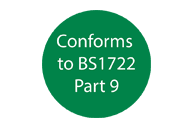 Conforms to BS1722 Part 9