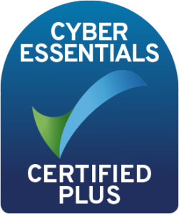 Zaun is Cyber Essentails Plus Certified, this image shows the certification badge