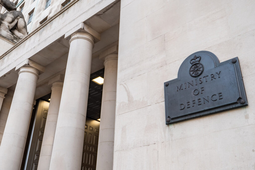 Ministry of Defence building representing military planning principles and mission critical security.